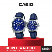 Jam Tangan Couple Casio MTP-V004L-2BUDF x LTP-V004L-2BUDF