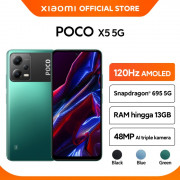 XIAOMI OFFICIAL POCO X5 5G Snapdragon 695 5G Layar 120Hz AMOLED 6,67" - Black, 6/128GB