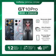 Infinix GT 10 Pro 8/256GB - Up to 16GB Extended RAM - Garansi Resmi - Mirage Silver