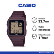 Jam Tangan Pria Casio General LF-20W-5ADF Original Digital Maroon