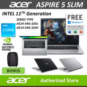 ACER ASPIRE 5 SLIM A514 54G 32GJ - MX350 2GB I3 1115G4 8GB 512SSD HD - UNIT, SILVER RAM 8GB