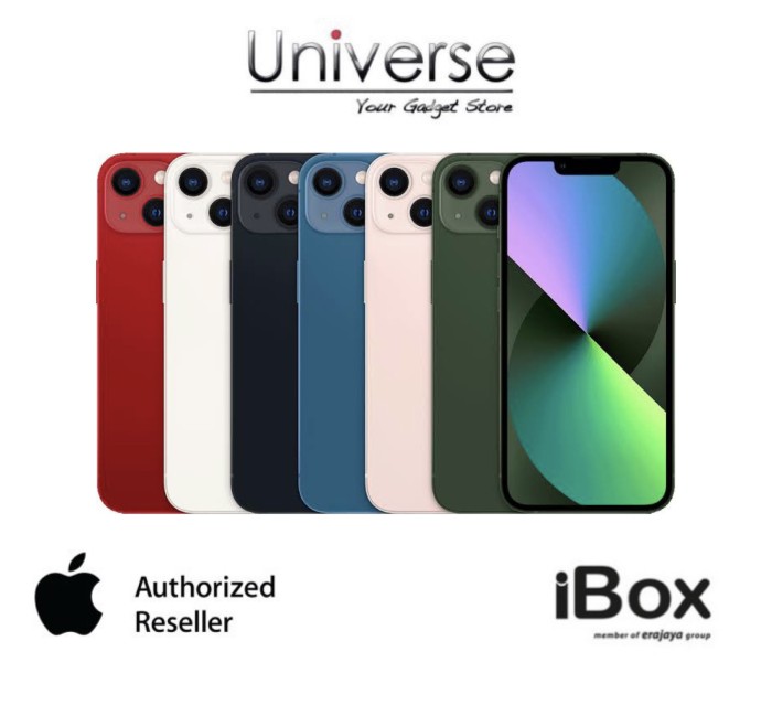 Apple iPhone 13 128GB | 256GB | 512GB - Garansi Resmi iBox Apple Indo - Midnight, 128GB